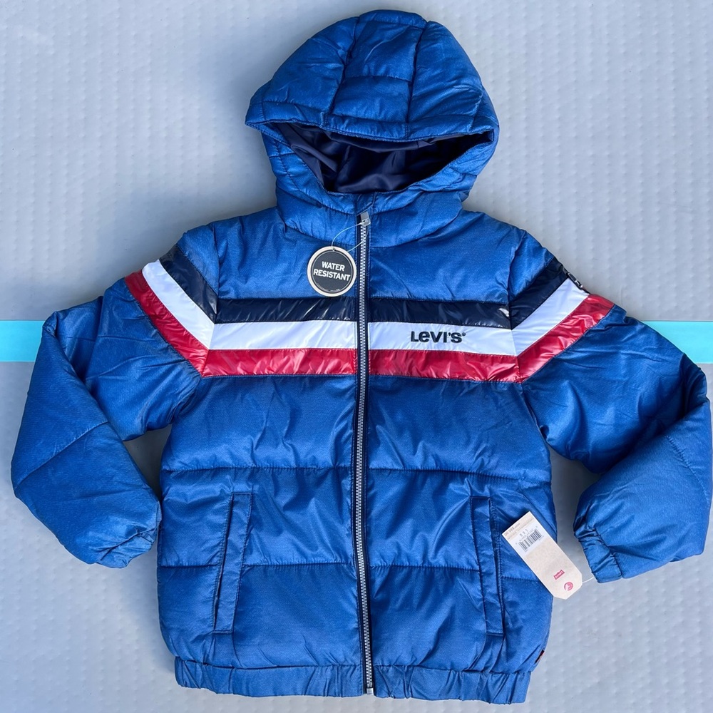 NWT Levi’s Retro Puffer Jacket - Kids Large - Picture 1 of 10